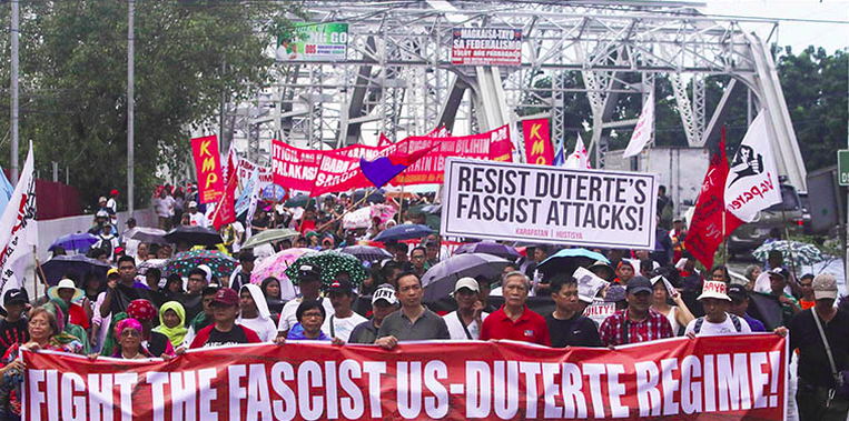 Protests against martial law in Philippines