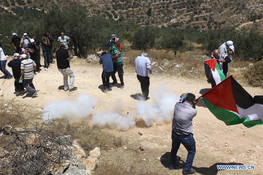 PALÄSTINA: Kämpferische Proteste gegen die Annexionspläne