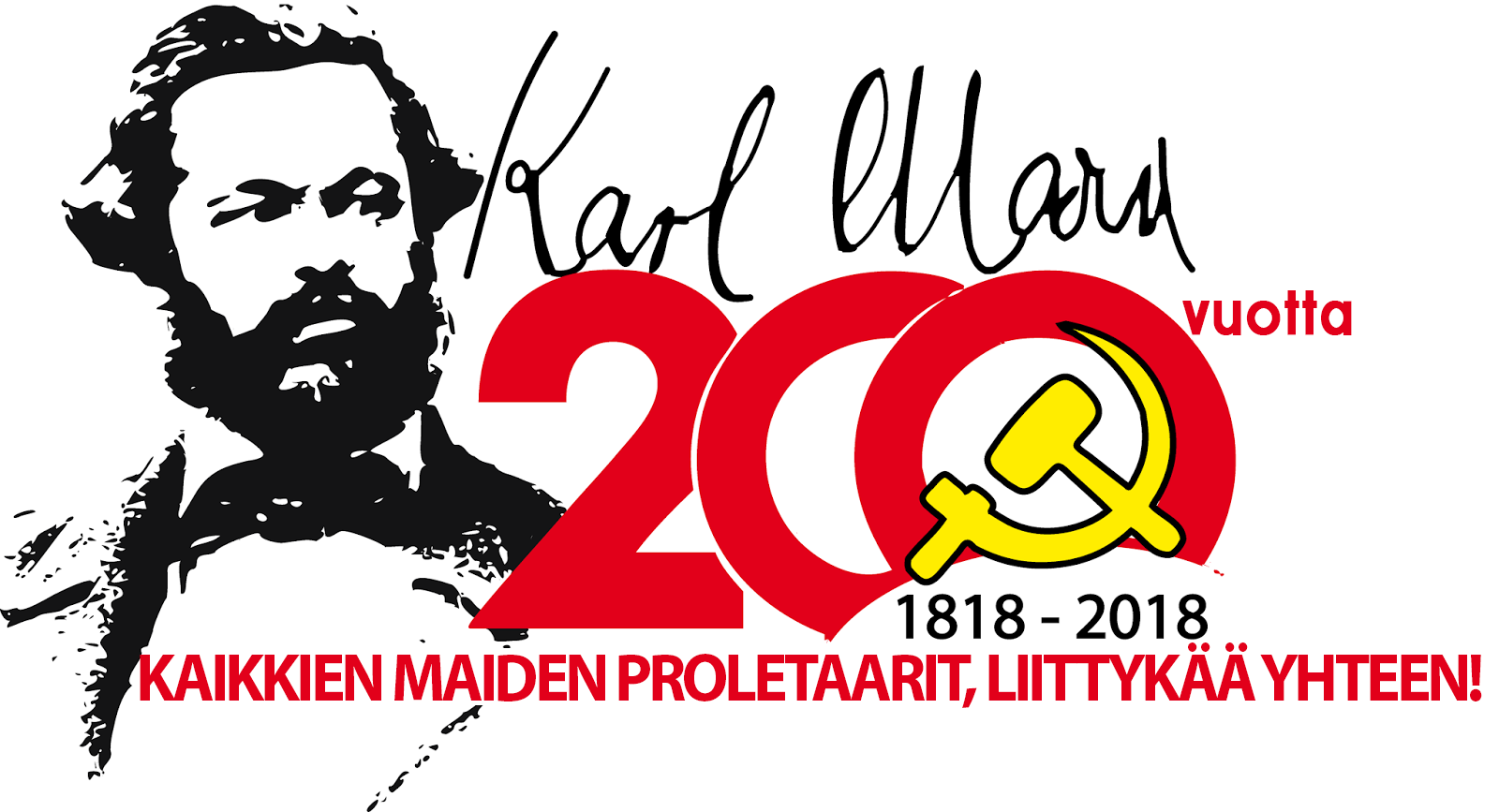 200 years of Karl Marx – Campaign banners in Finnish and Italian
