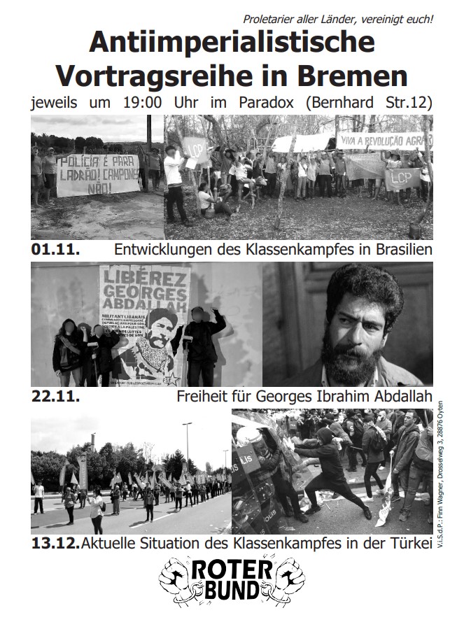 Bremen: Antiimperialistische Vortragsreihe