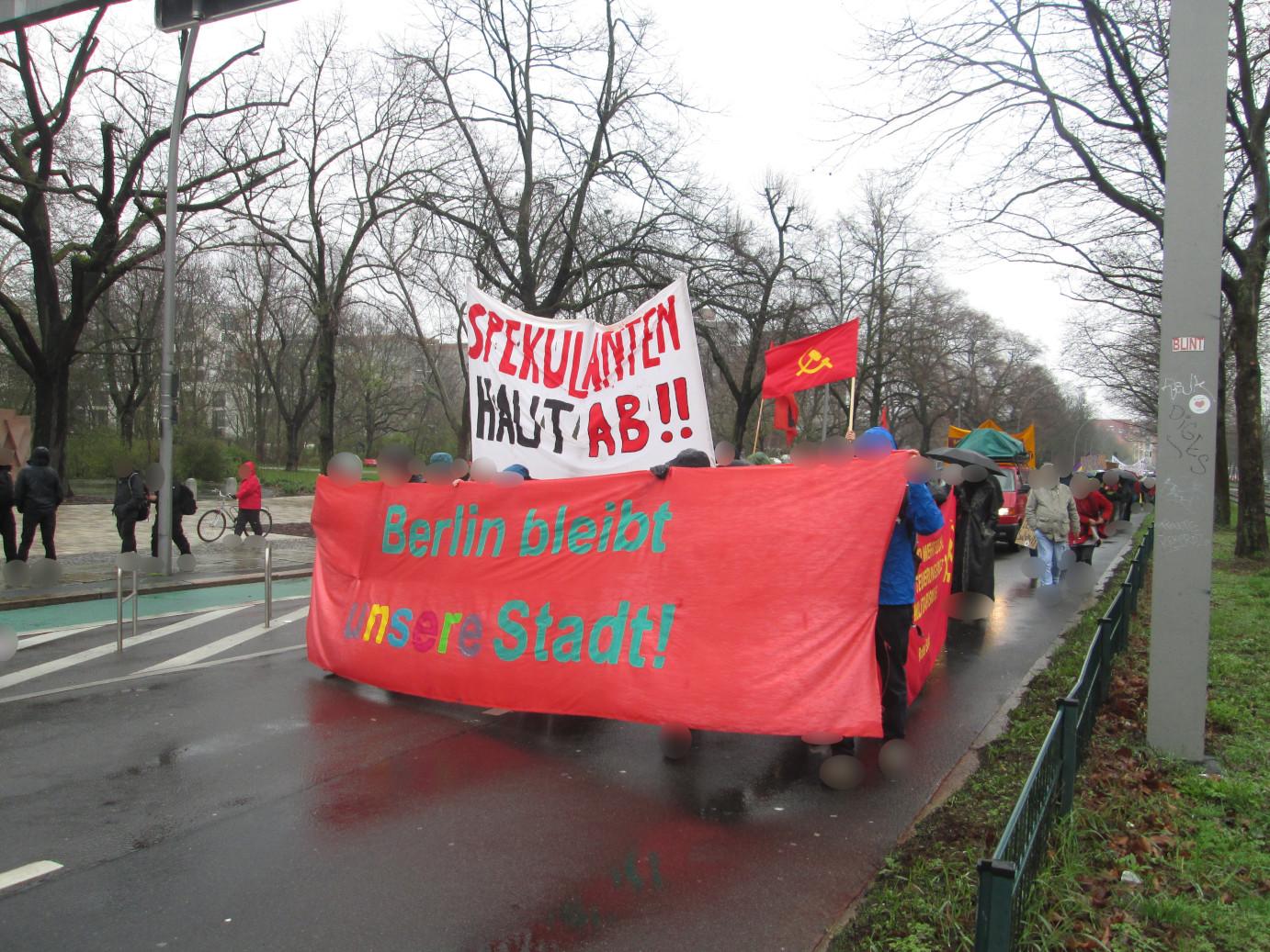 Berlin: Demonstration by tenants
