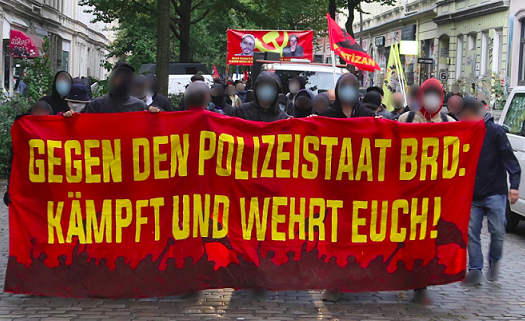 Video of the demonstration “Against policestate FRG: Combat an resist!” in Hamburg