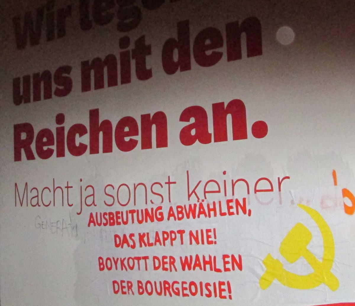 Leipzig: Mehr Aktionen zum Wahlboykott