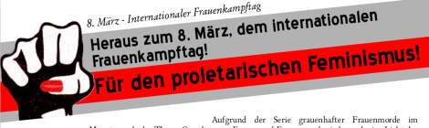 Heraus zum internationalen Frauenkampftag