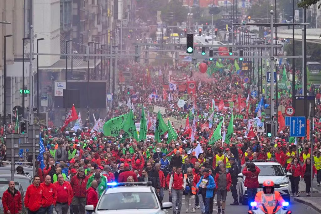 Streik der Audi-Arbeiter in Belgien