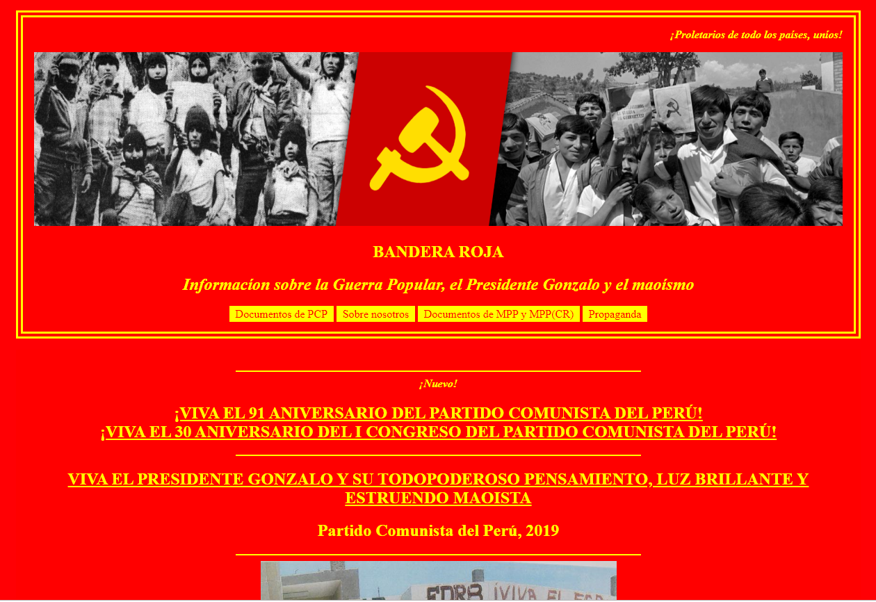 Neue Webseite: banderaroja.org