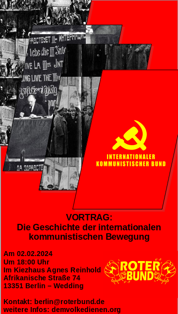 Berlin: Vortrag zur Geschichte der internationalen kommunistischen Bewegung