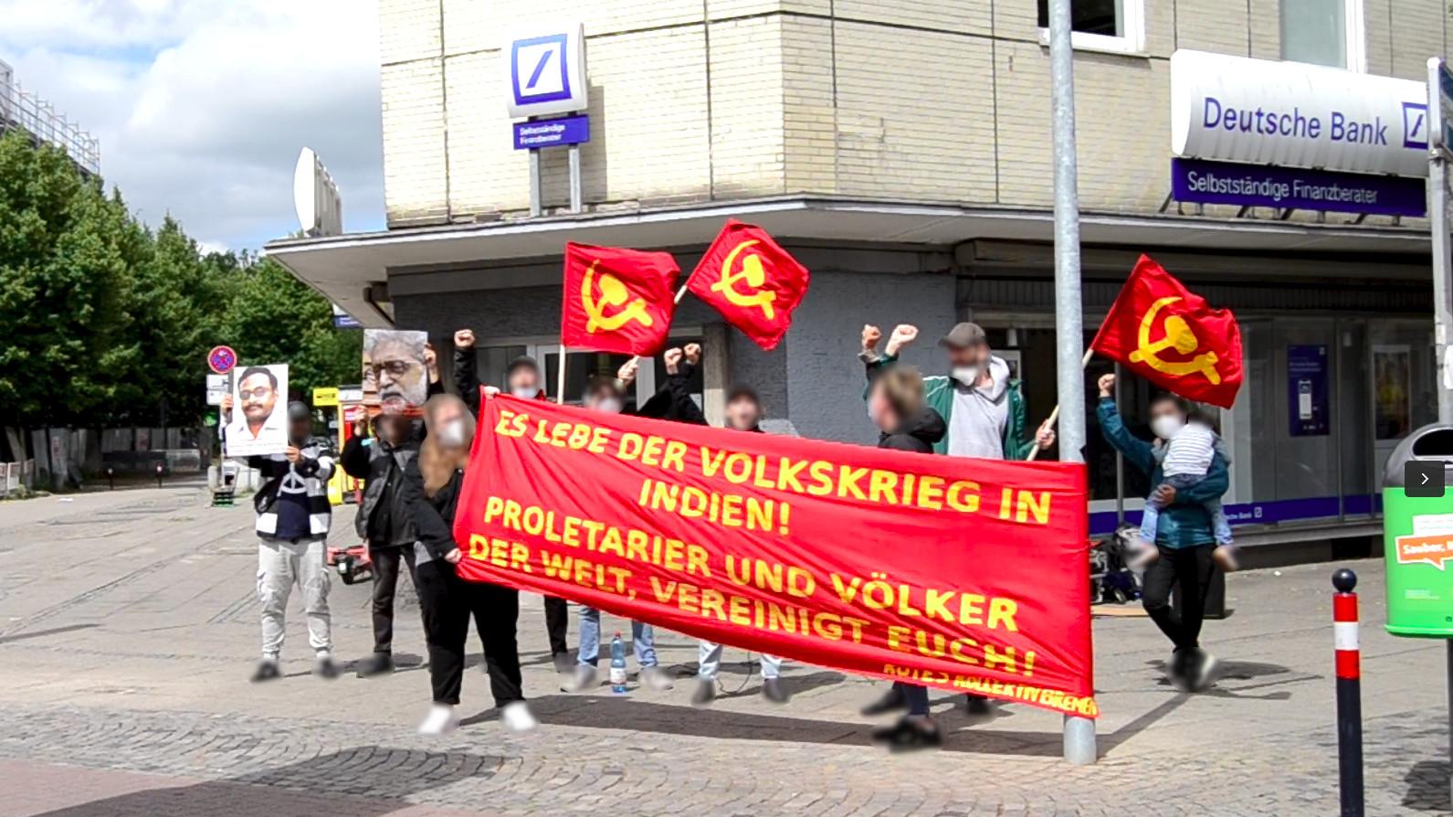 Bremen: Rally on occasion of the international day of action for the People’s War in India
