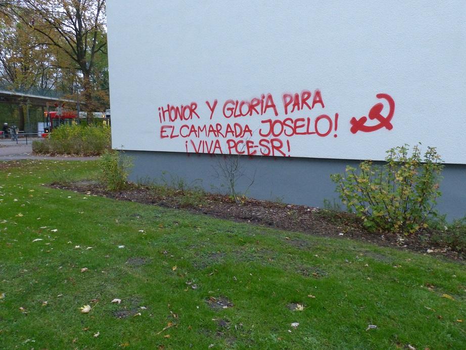 Bremen: “HONOR Y GLORIA PARA EL CAMARADA JOSELO – VIVA PCE-SR”