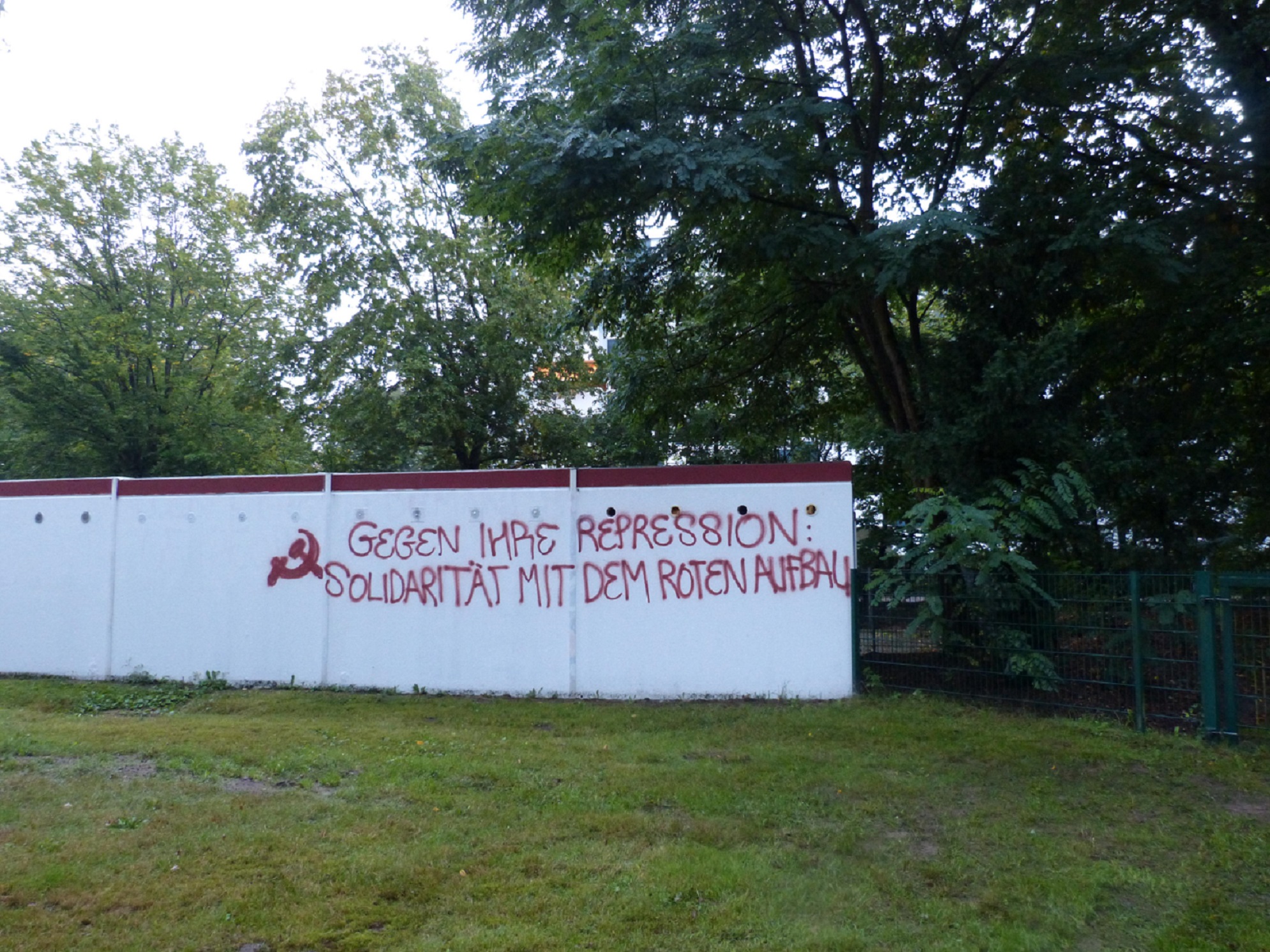 Bremen: Malung in Solidarität mit dem Roten Aufbau