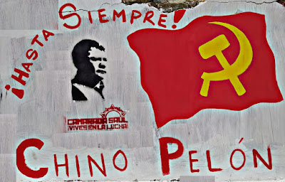 Oaxaca: Mural in memory of comrade Saúl Morales Hernández