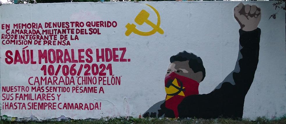 Bremen: Mural for Comrade Saúl Morales Hernández