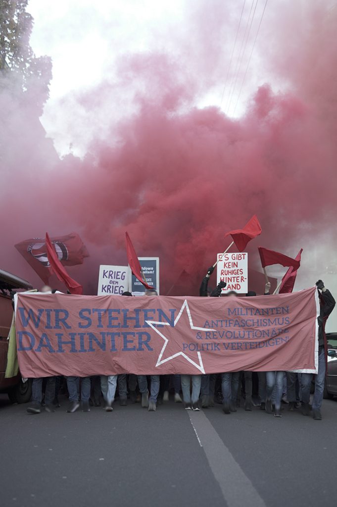 Demonstration in Stuttgart after sentencing of antifascists Jo and Dy