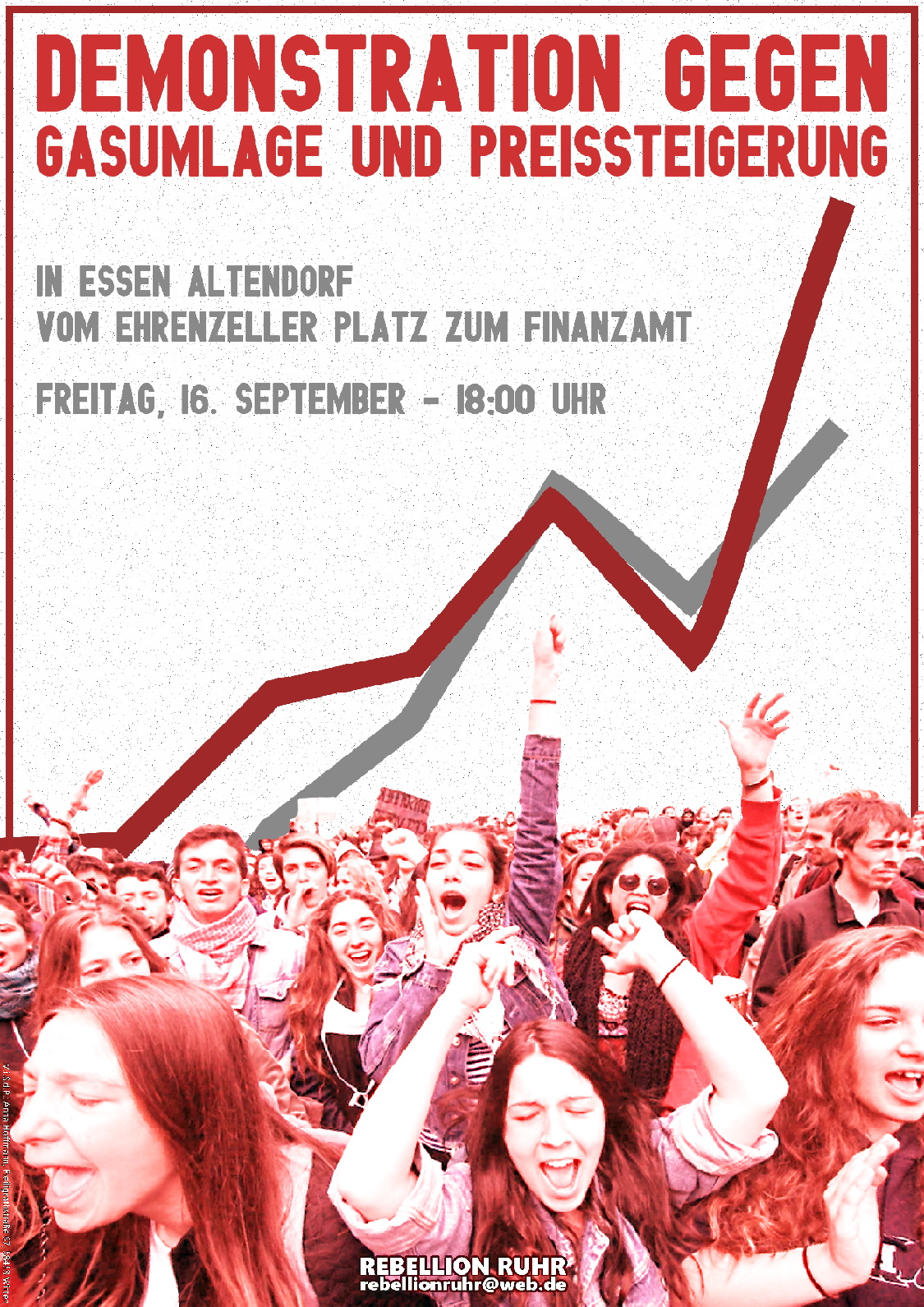 NRW: “Demonstration against Gas Levy and Price Increase”