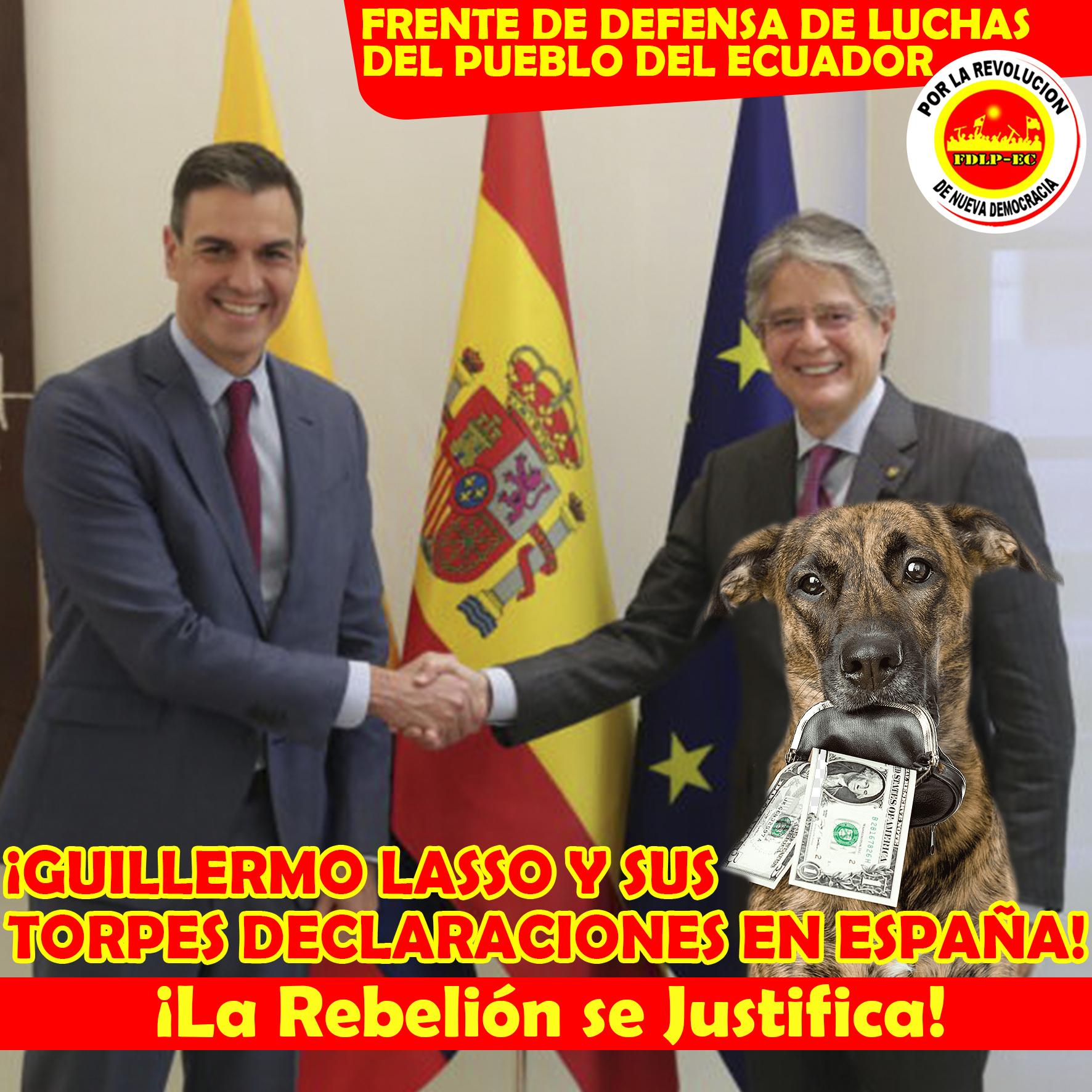 Ecuador: GUILLERMO LASSO UND SEINE UNGESCHICKTEN ERKLÄRUNGEN IN SPANIEN