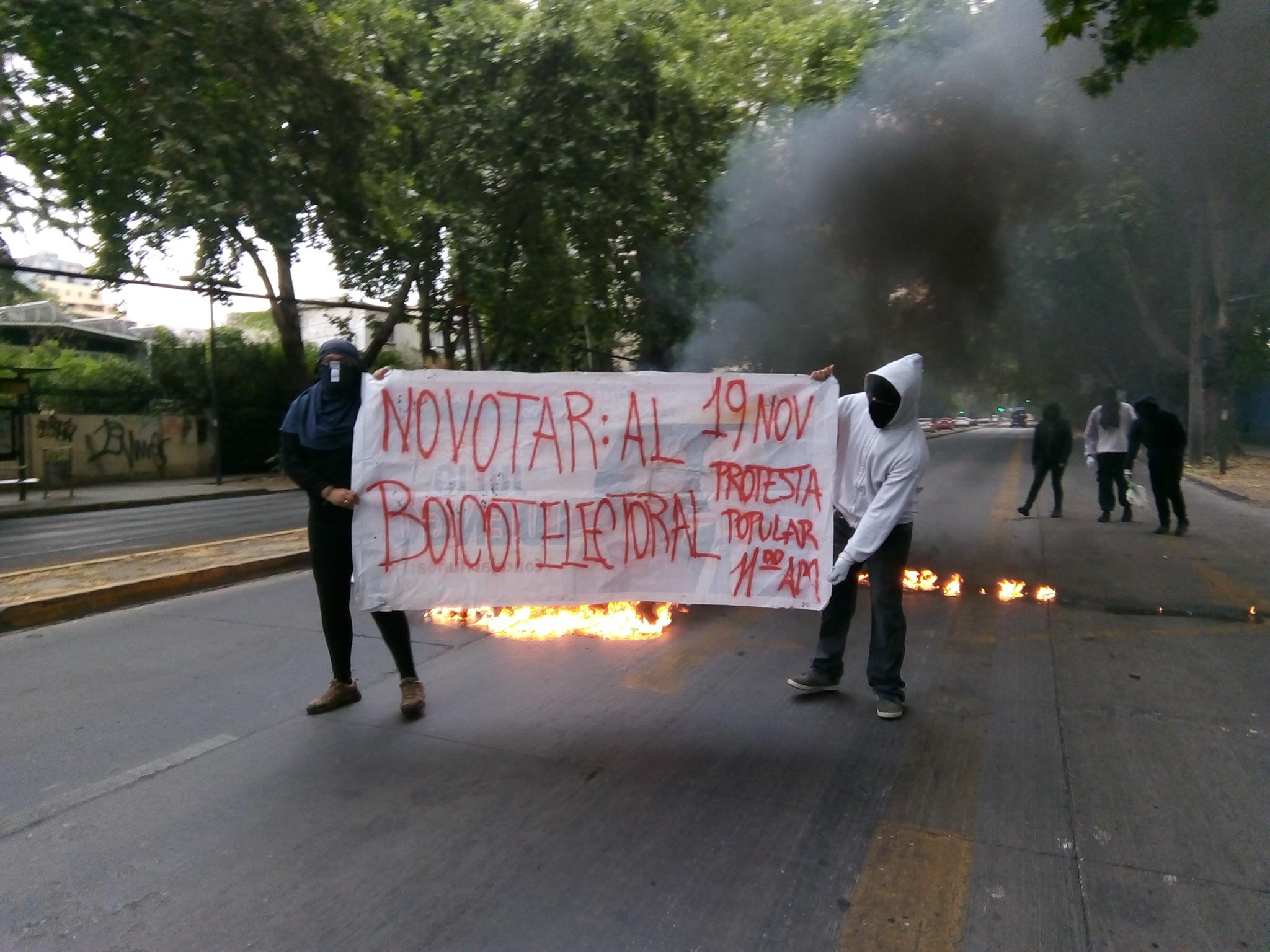 Attacks on the electoral service and militant mobilisation for electoral boycott in Chile