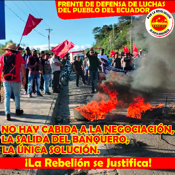 Ecuador: ES GIBT KEINEN VERHANDLUNGSSPIELRAUM, DER WEGGANG DES BANKIERS IST DIE EINZIGE LÖSUNG.