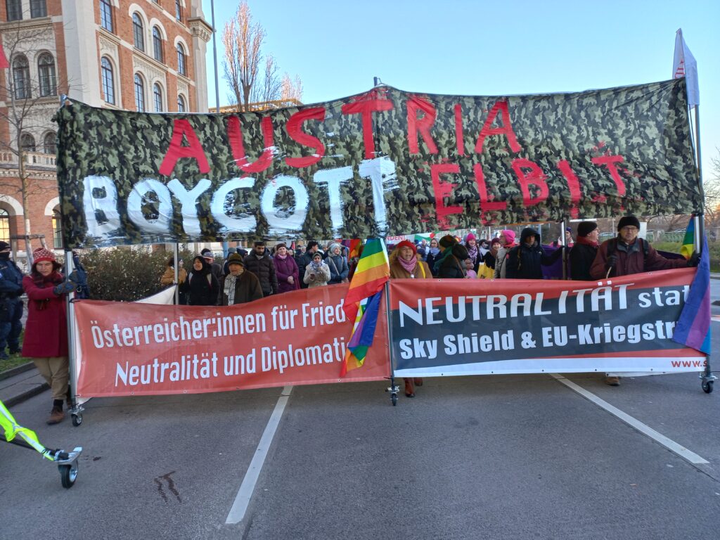 Österreich: Demo gegen Rüstungsgeschäfte mit Israel trifft auf Repression