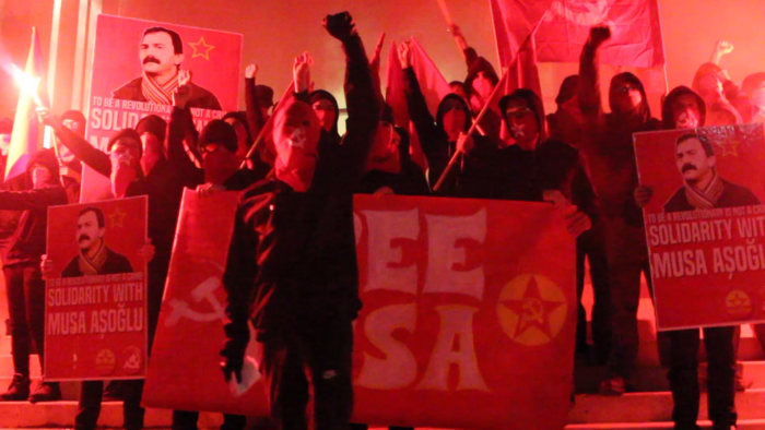 Action in solidarity with Musa Aşoğlu