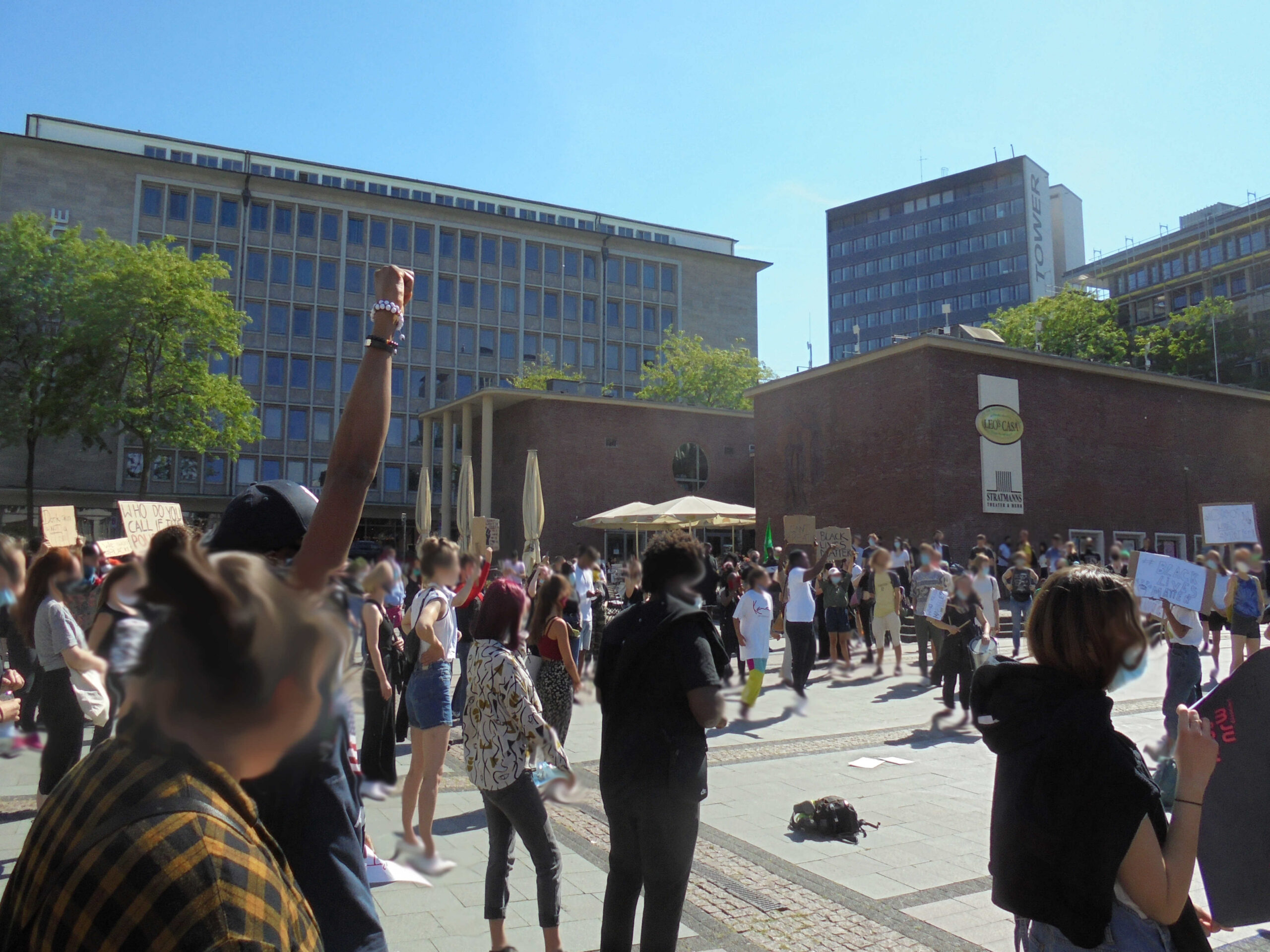 Kundgebung gegen rassistische Polizeigewalt in Essen
