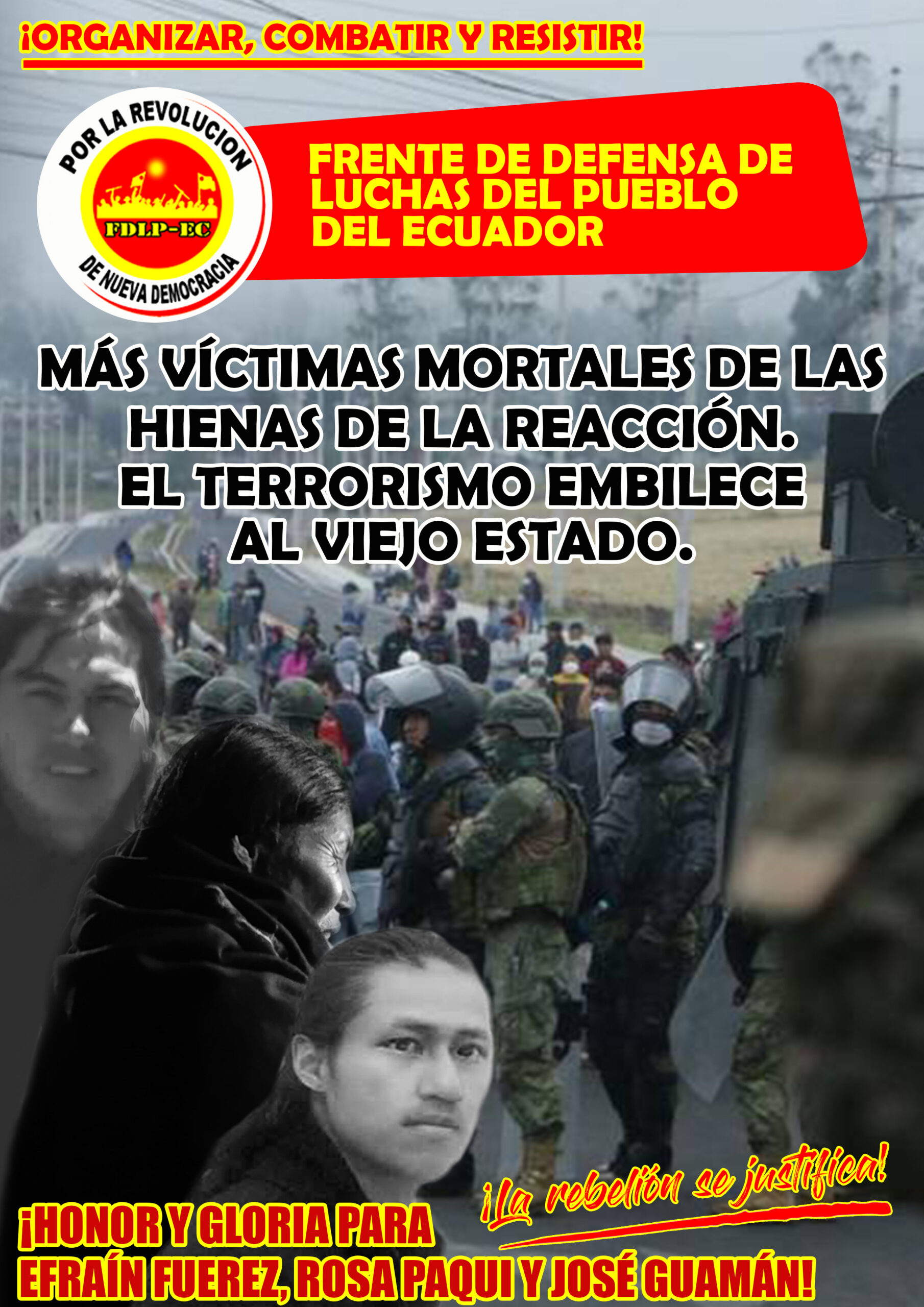 Ecuador: Ruhm und Ehre für Efraín Fuerez, Rosa Paqui und José Guamán!