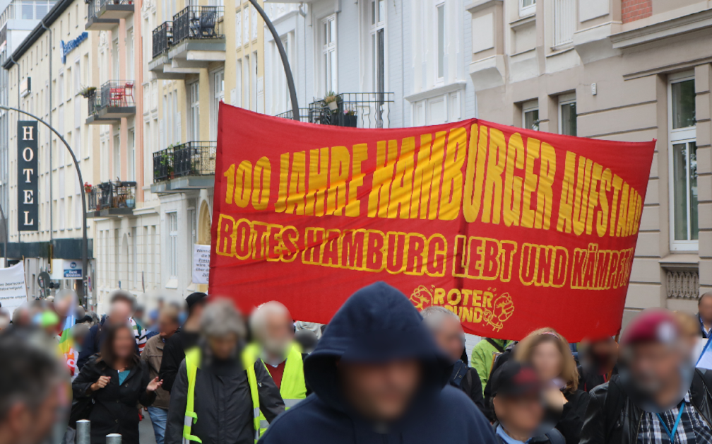 Hamburg: Erste Eindrücke der Mobilisierung zu 100 Jahre Hamburger Aufstand
