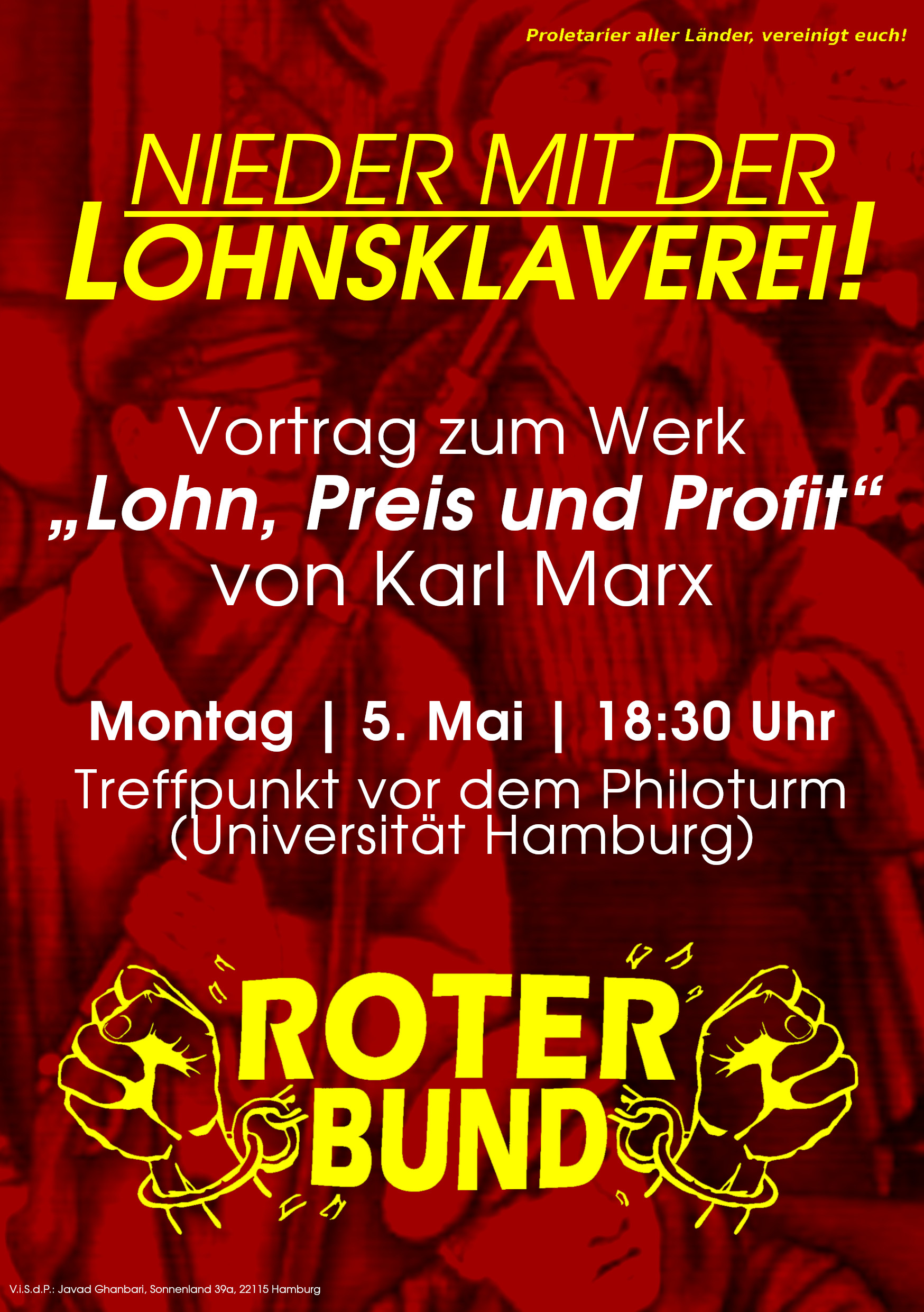 Hamburg – Vortrag: Nieder mit der Lohnsklaverei!