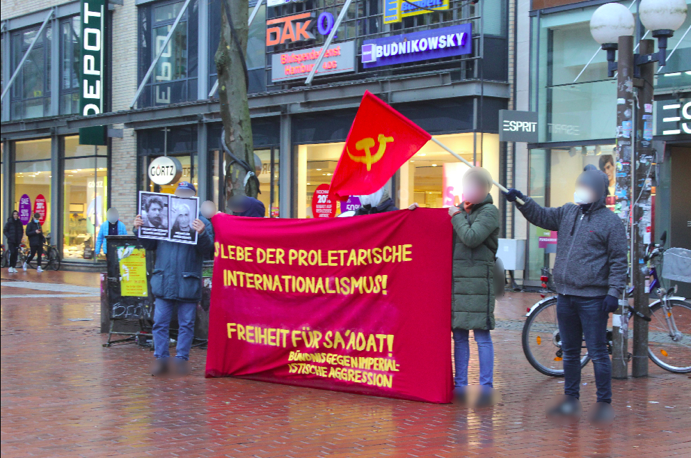 Hamburg: Kundgebung Freiheit für Ahmad Sa’adat