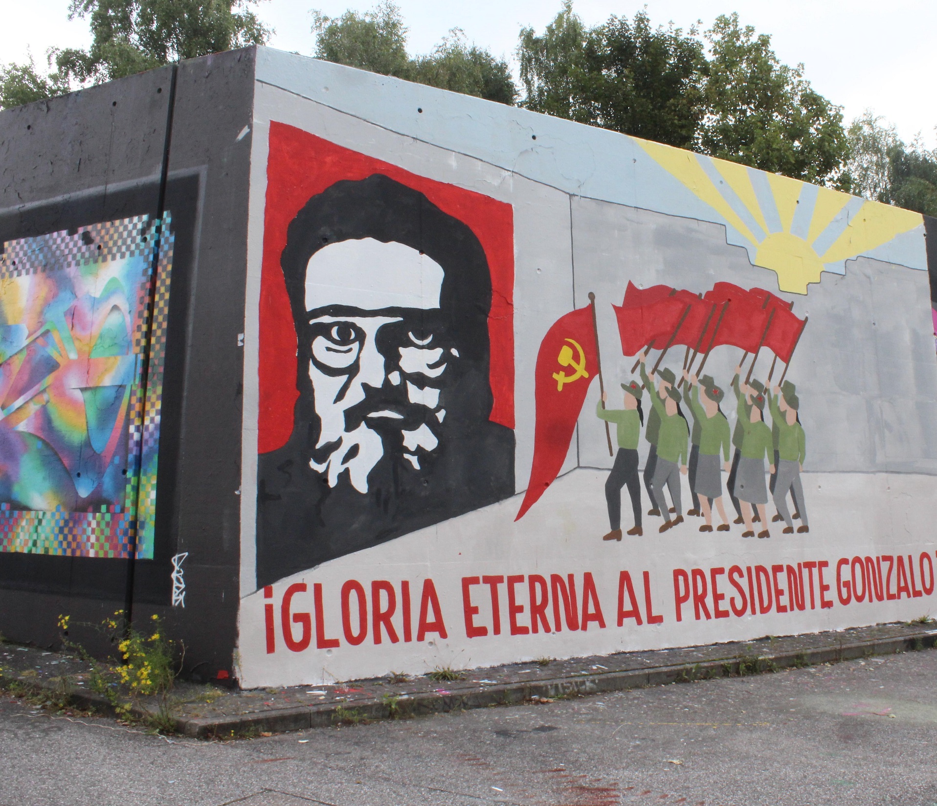 Hamburg: Wandmalung für Vorsitzenden Gonzalo