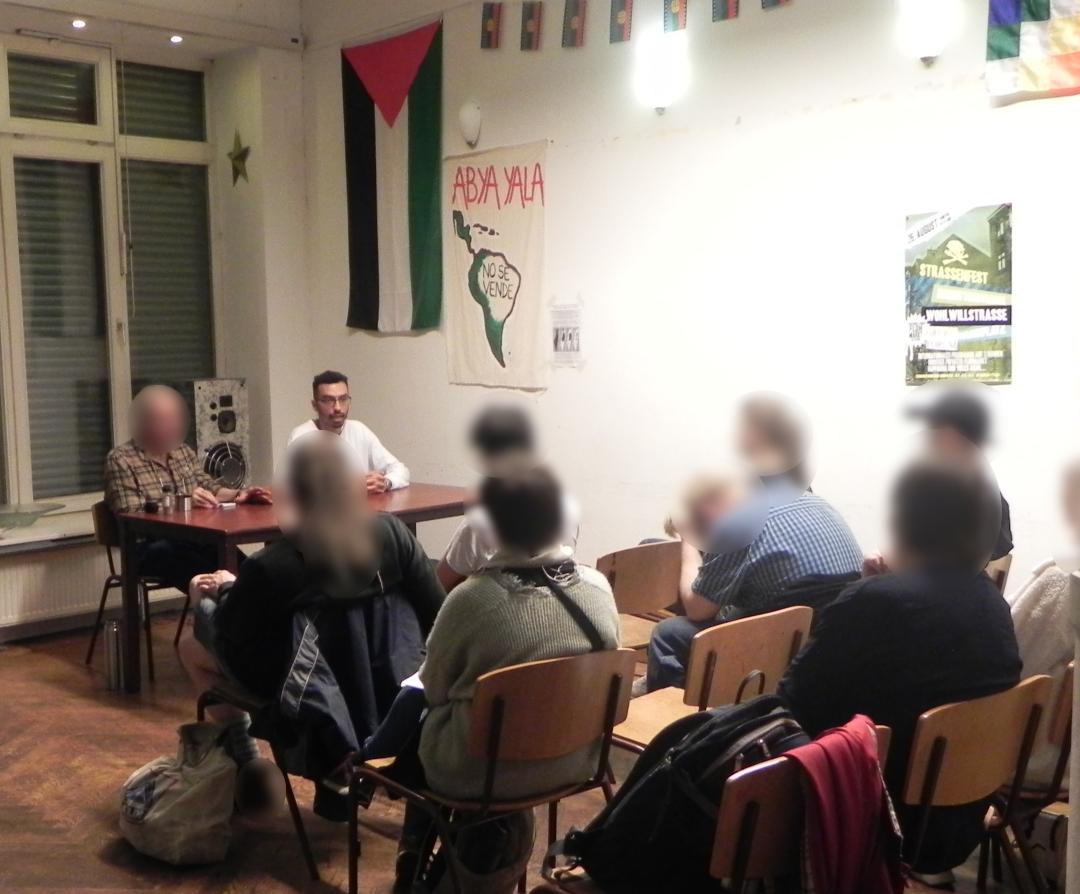 Hamburg: Erfolgreiche Veranstaltung mit Zaid Abdulnasser von Samidoun