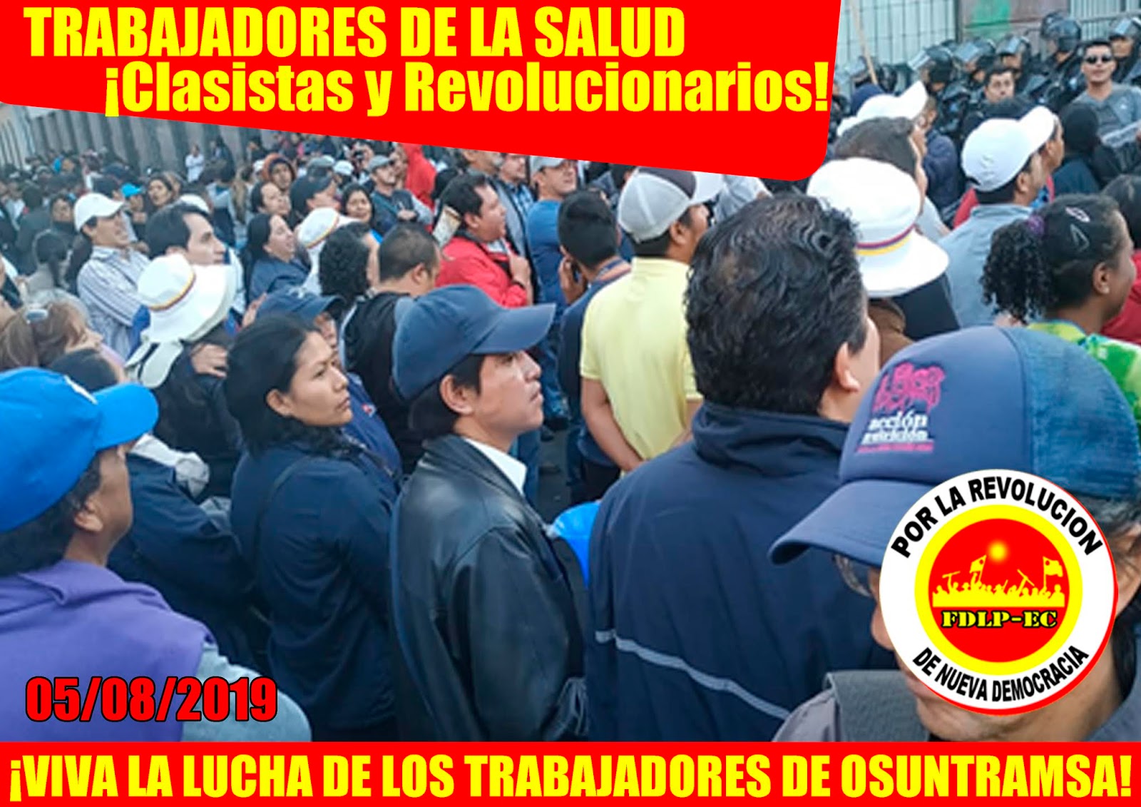New protests of the healthcare workers in Ecuador