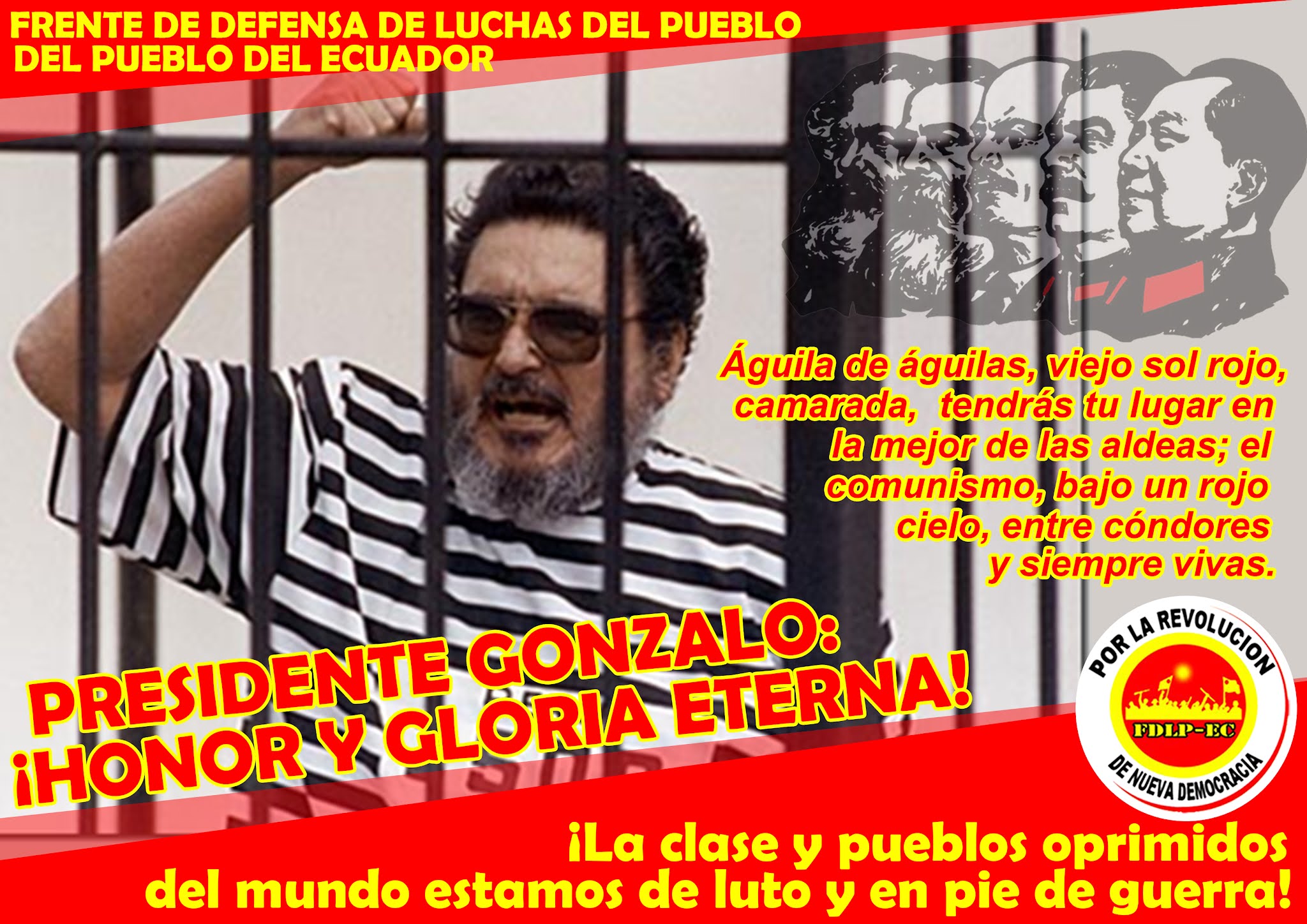 FDLP-Ecuador: VORSITZENDER GONZALO: EWIGE EHRE UND RUHM!