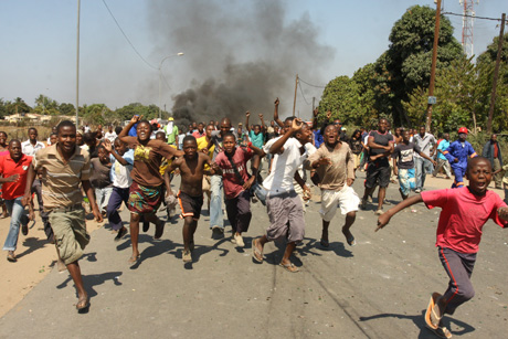 Soziale Unruhen infolge des Lebensmittelpreisanstiegs