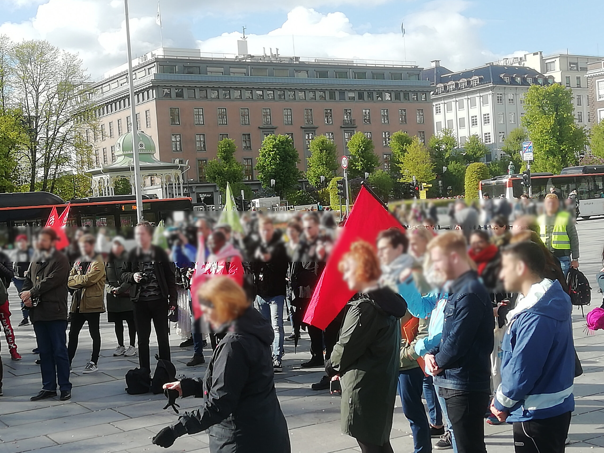 Protest against Steve Bannon in Bergen, Norway