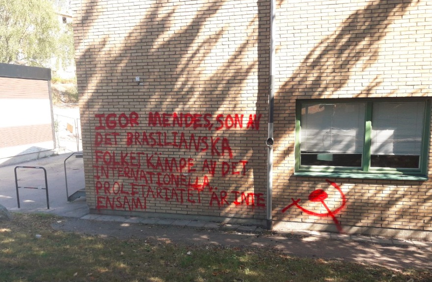 Solidaritätsaktion für Igor Mendes in Schweden