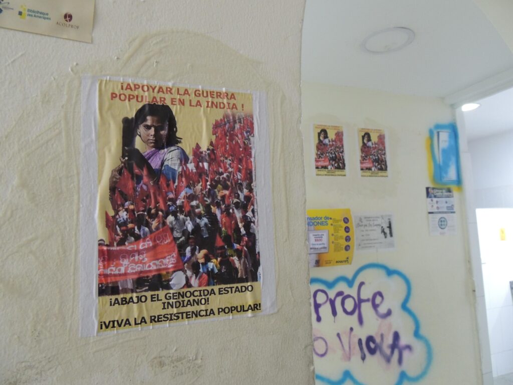 Bogota: Aktion in Solidarität mit dem Volkskrieg in Indien