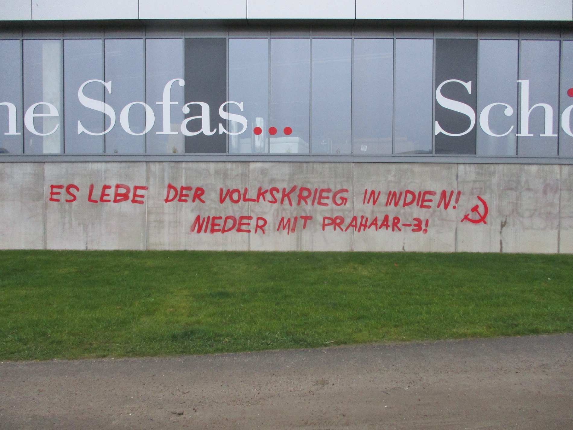 Action on the international day of action against the Prahaar-3 campaign