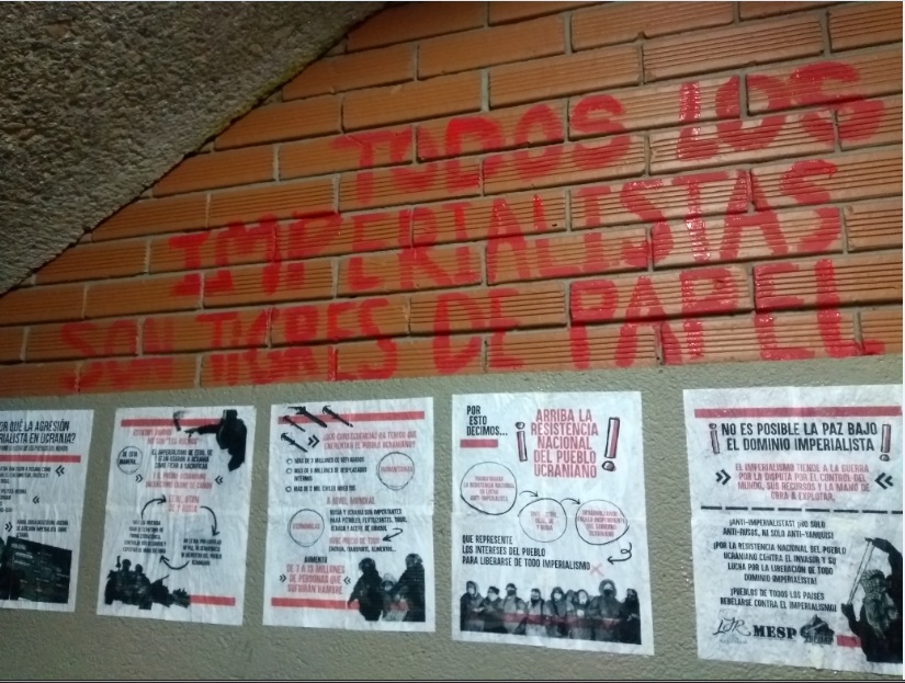 Columbia: Death to imperialism! Long live the revolution! – Propaganda in solidarity with the Ukrainian people