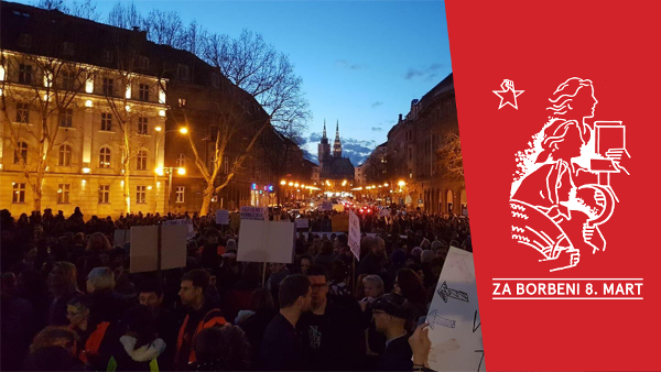 Kroatien: Eine der größten Demonstrationen zum 8.März in den letzten Jahren!