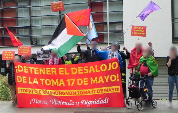 Hamburg: Kundgebung verurteilt gewaltsame Räumung in Chile