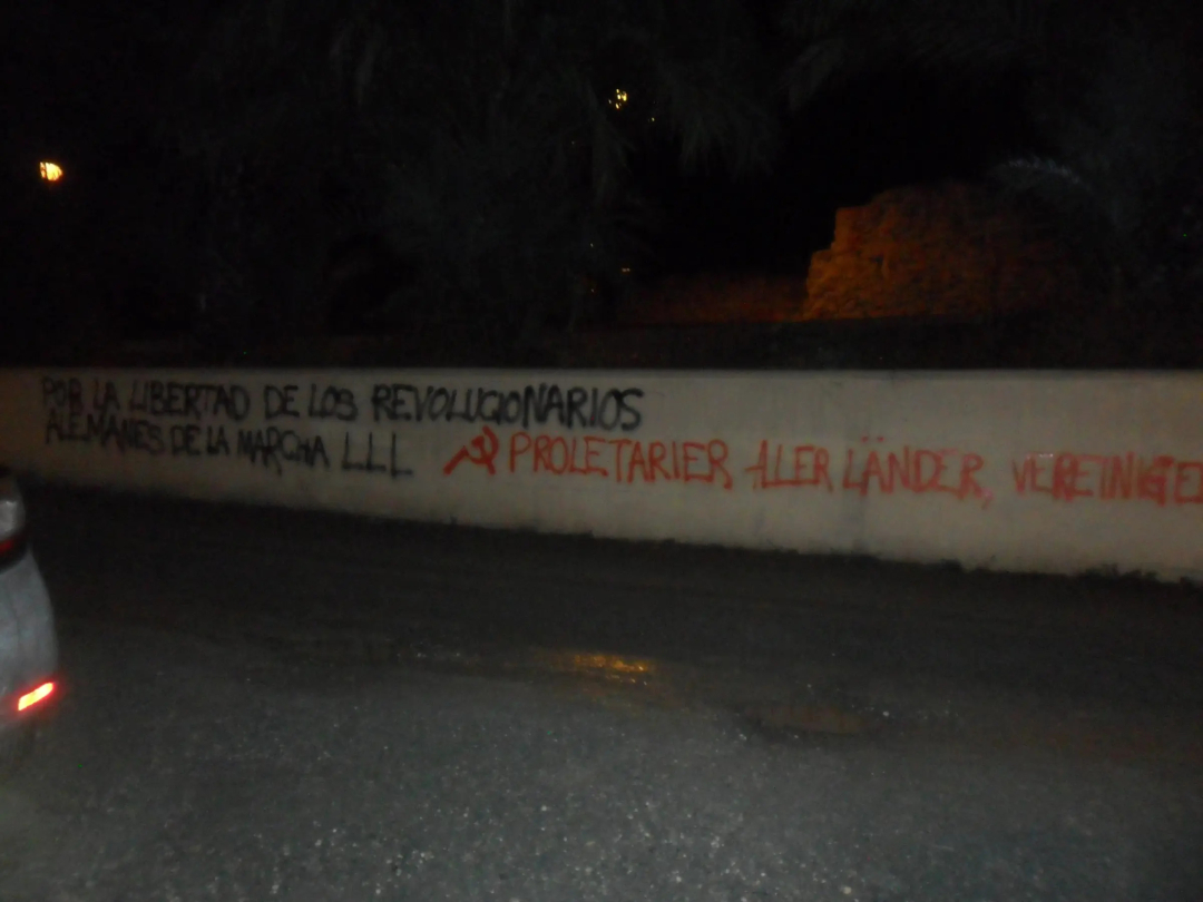 Spanien: Malung in Solidarität mit den Verhafteten der LLL-Demonstration