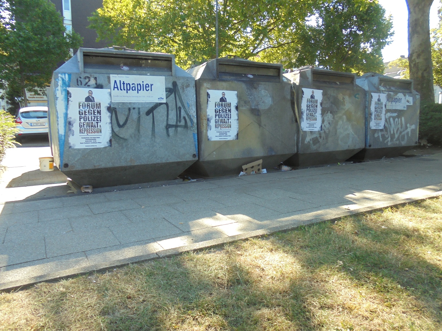 Mobilisierung zur Kundgebung gegen Polizeigewalt und Repression in Leichlingen