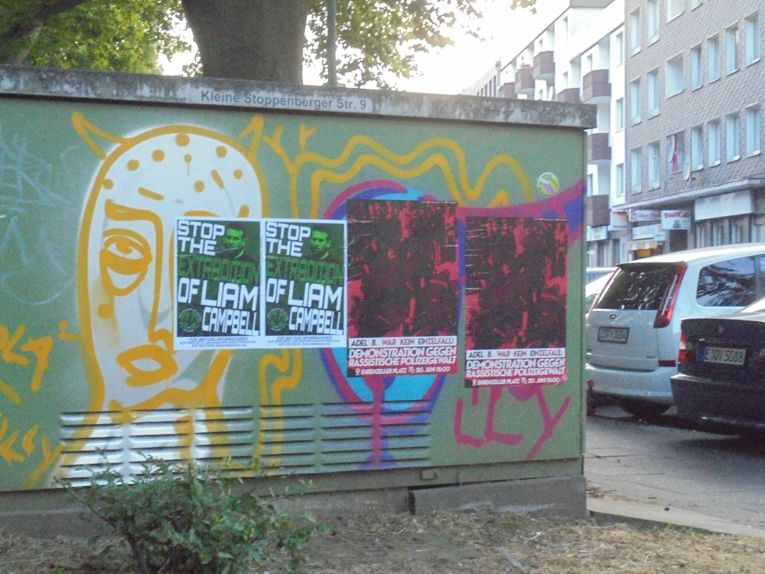 Aktion gegen die Auslieferung von Genosse Liam in Essen