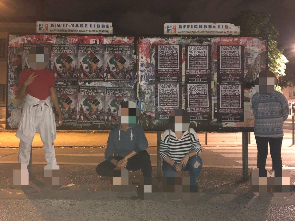 Soli-Aktionen in Frankreich