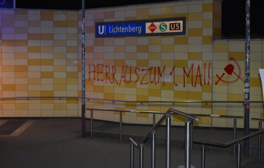 Malungen in Berlin im Vorfeld des ersten Mais.
