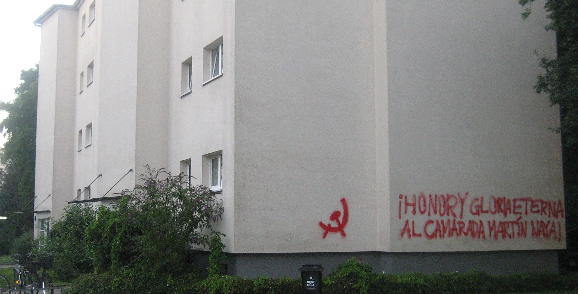 Bremen: Eternal honour and glory to the comrade Martín Naya!