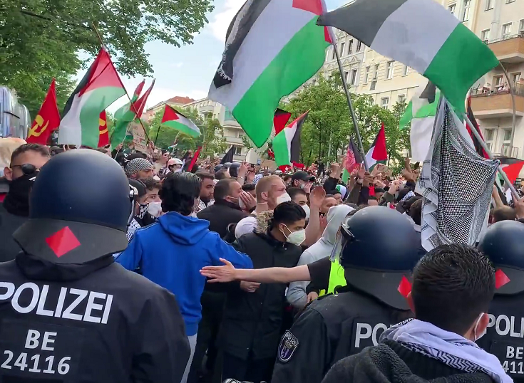 Berlin: Polizeiprovokation gegen Nakba-Demonstration zurückgeschlagen