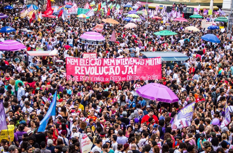 Actions against the electoral sham in Brazil