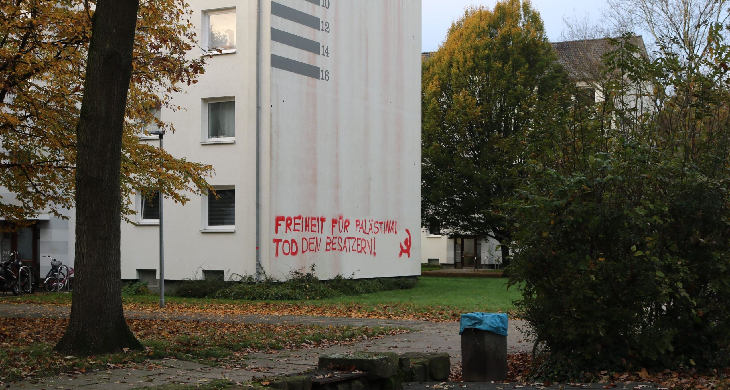 Bremen: Graffiti for the struggle of the Palestinian people