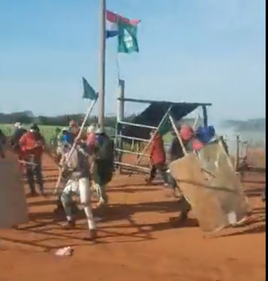 Paraguay: Peasants protest against land theft and eviction